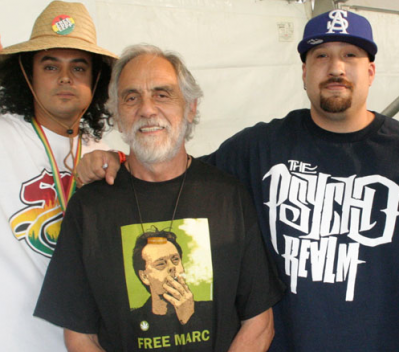 Lou Dog, Tommy Chong and B-Real